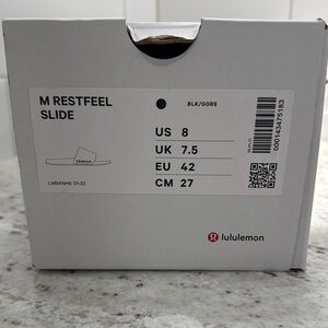 Lululemon Restfeel Slide Sandals - Black and Gray